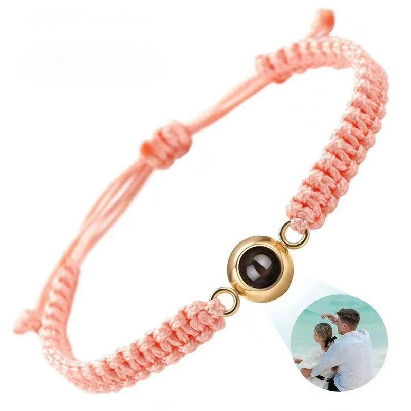 Projection Photo Bracelets Photo Jewelry Personalized Bracelet with Photos Custom Bracelet with Picture Inside Memorial Gifts