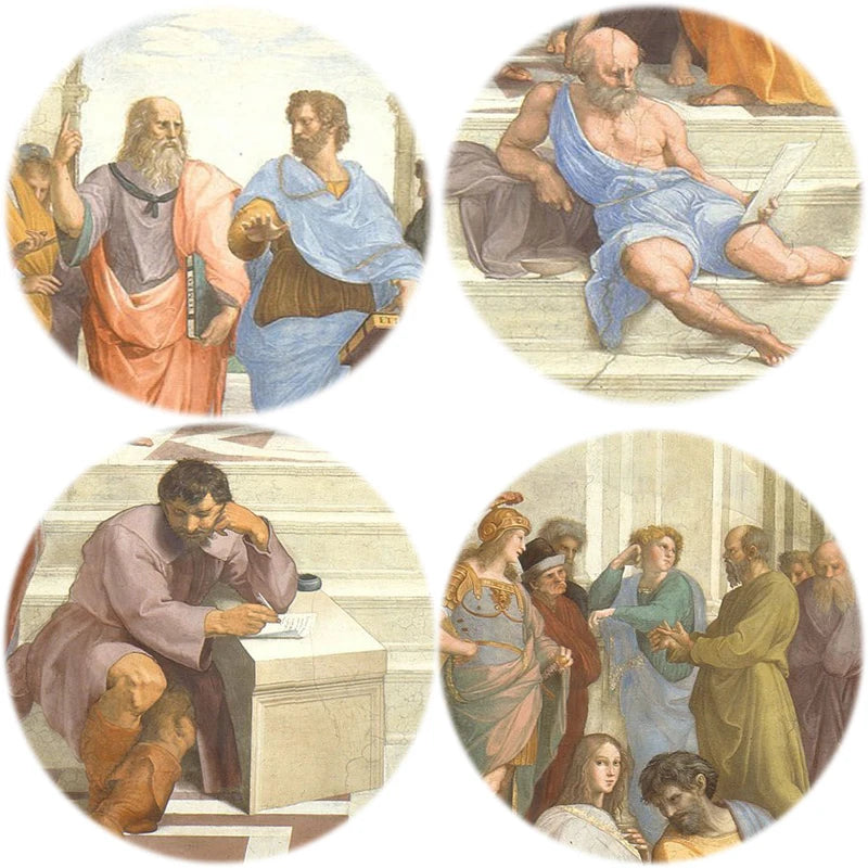 Famous Painting Art School of Athens by Raphael, Posters and Prints on Canvas Wall Art Pictures