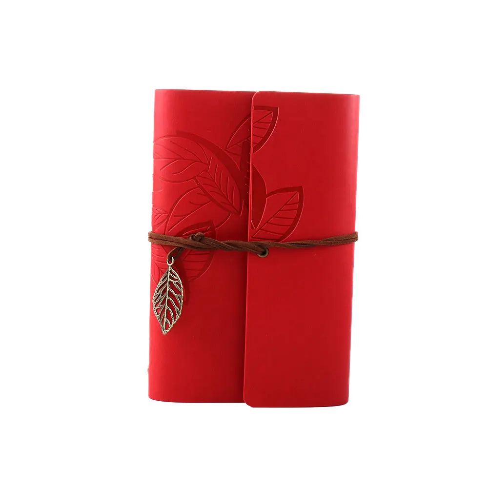 Office Student Gift Sketchbook Loose leaf Journal Kraft Notepad Vintage Notebook Paper Replaceable Spiral Note Book PU Leather