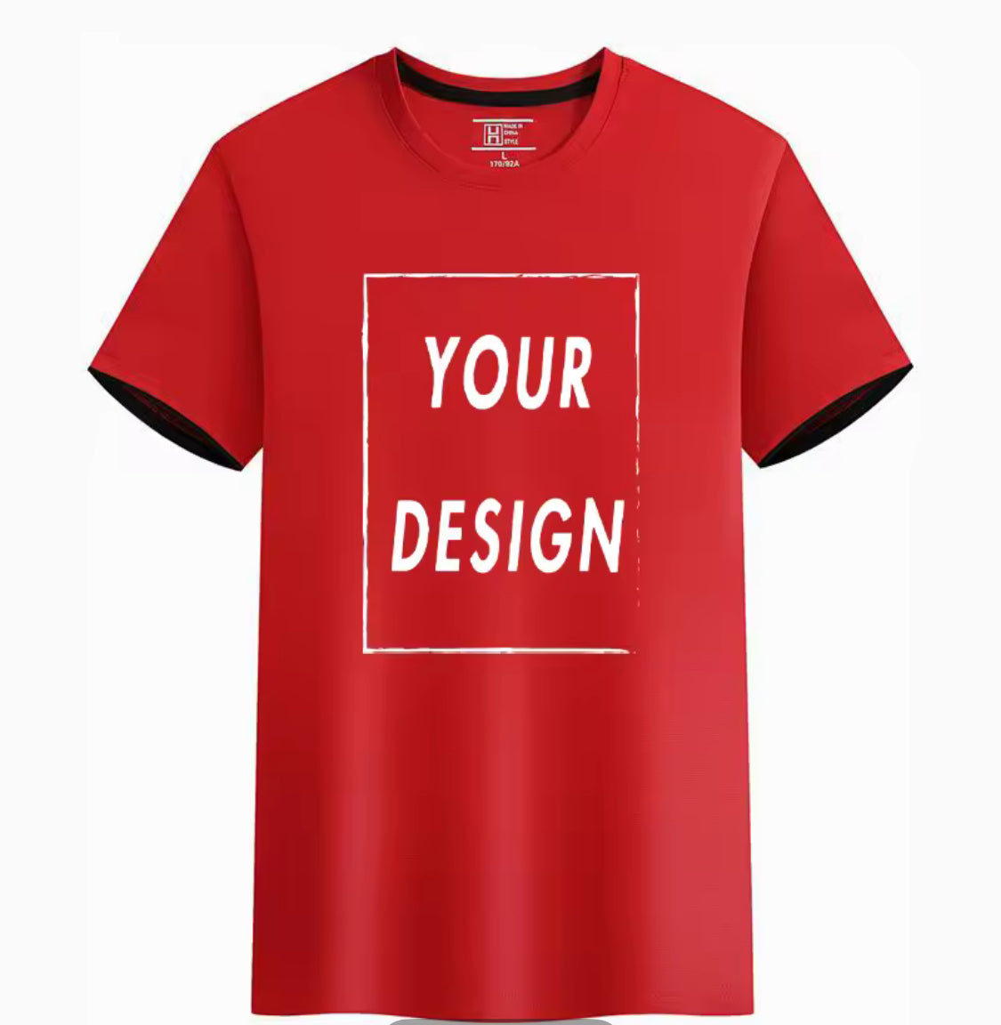 Custom Quick-Dry T-Shirt with Logo & Text – Unisex Short Sleeve