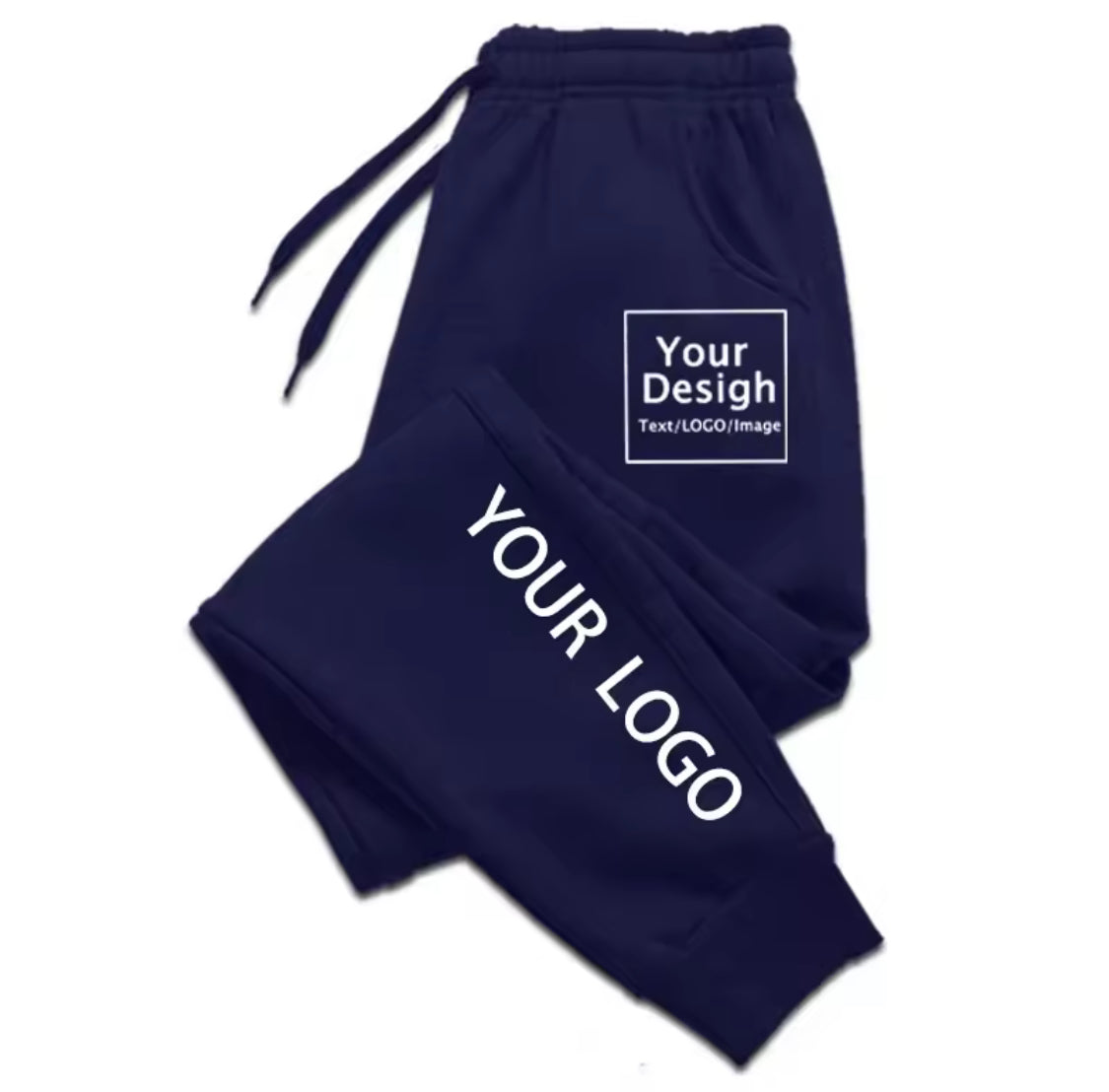 New Custom Logo Long Pants Men