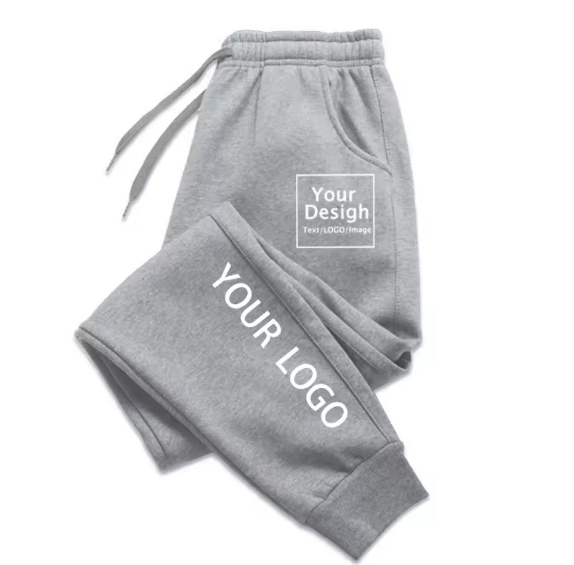 New Custom Logo Long Pants Men