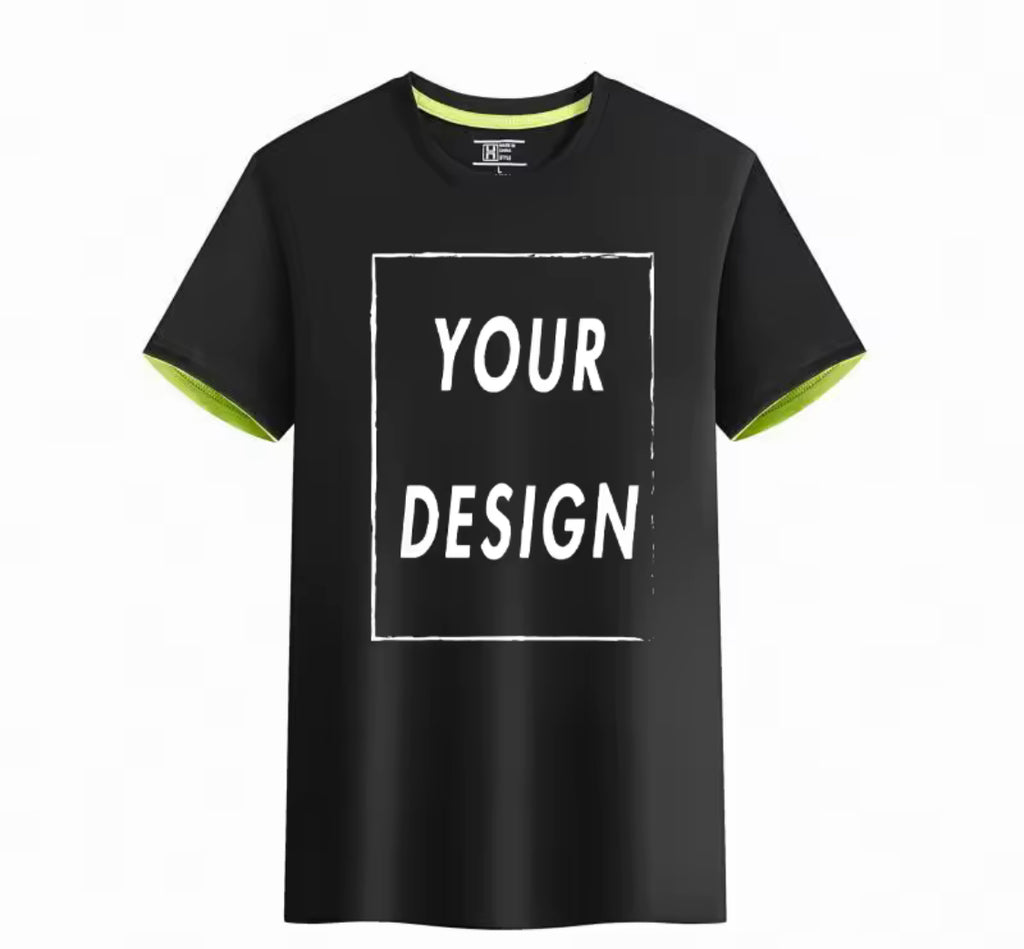Custom Quick-Dry T-Shirt with Logo & Text – Unisex Short Sleeve