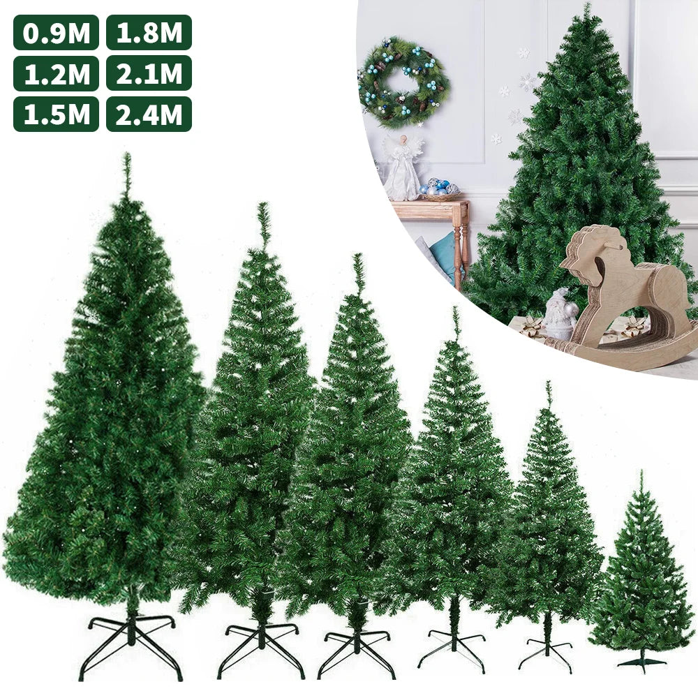 90cm-240cm Christmas tree PVC Green Tree Christmas Artificial Tree,Christmas tree Indoor Outdoor DIY Christmas tree
