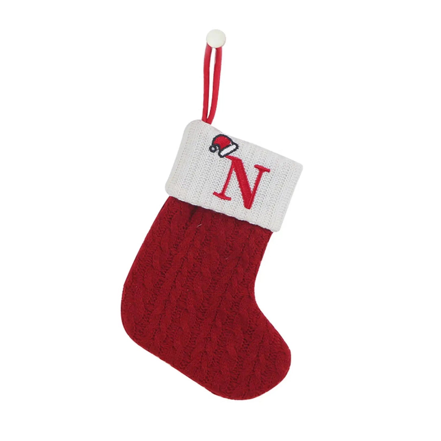 Mini Custom Christmas Stocking Embroidered Name Holiday Gift Socks