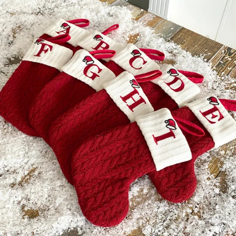 Mini Custom Christmas Stocking Embroidered Name Holiday Gift Socks