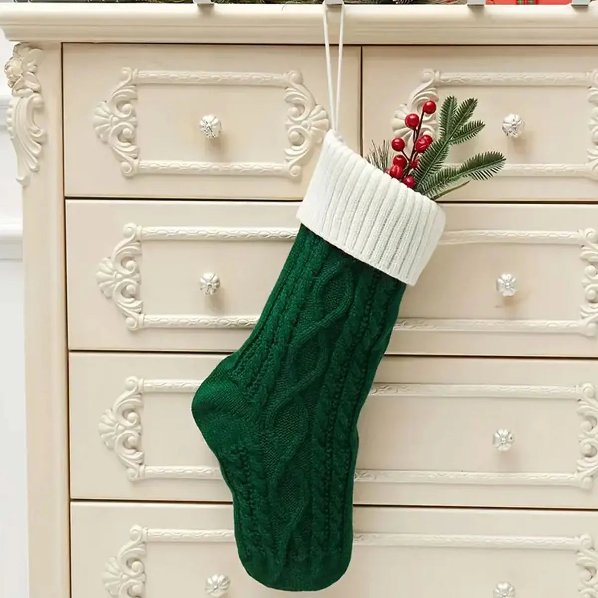 Vintage Personalized Christmas Stocking Custom Name Gift Bag 2025