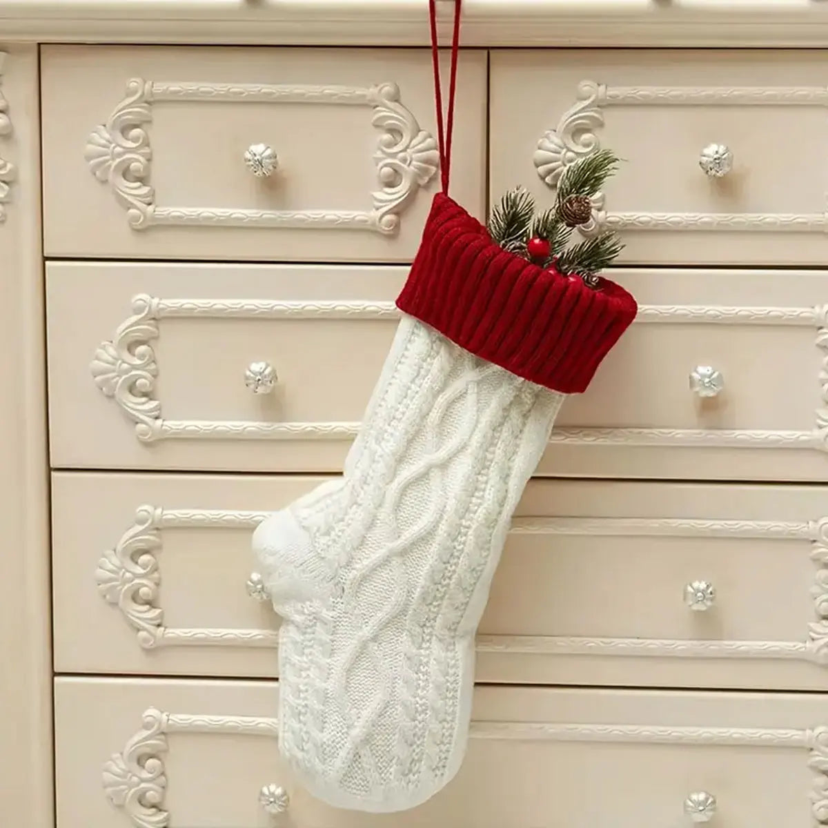 Vintage Personalized Christmas Stocking Custom Name Gift Bag 2025