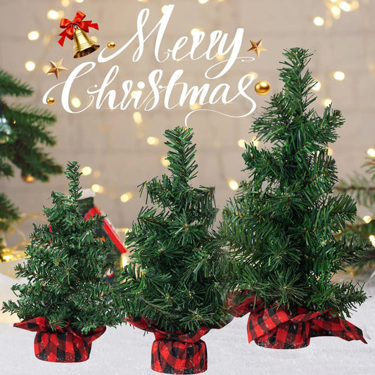 15/20/30cm Artificial Christmas Tree Pine Tree DIY Christmas Decora for Home Table Navidad Natal Xmas Ornaments 2026 New Year