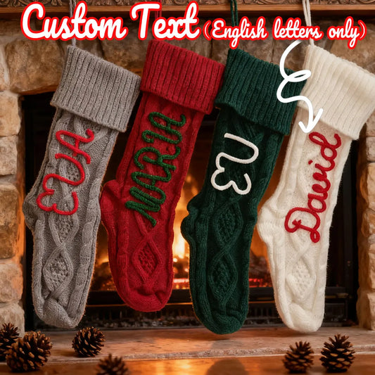 Custom Christmas Stocking with Name – Personalized Holiday Gift 2025