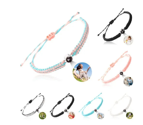 Custom Bracelets with Picture inside Customized Projection Bracelets with Photos Bracelet Personalized Photo Memorial Gifts