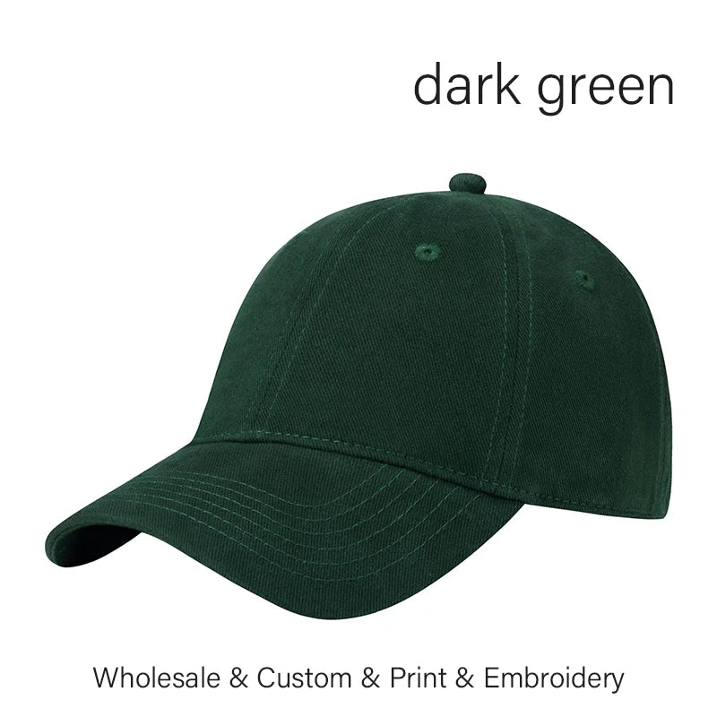 SLECKTON Custom Logo Baseball Cap for Men and Women Embroidery Logo Design Brand DIY Picture Print Deepen The Cap Wholesale