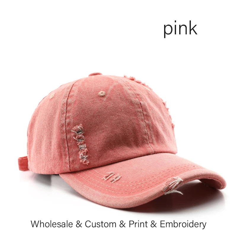 Custom Cap Embroidery Print Baseball Cap for Men and Women