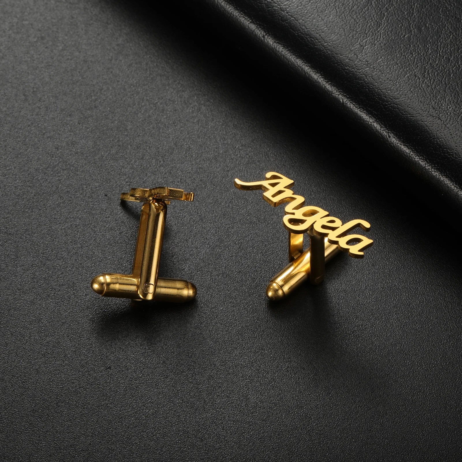 Sipuris Custom Name Cufflinks Stainless Steel Women Men Groom Shirt Initials Cufflink Luxury Personalized Jewelry Weddings Gifts