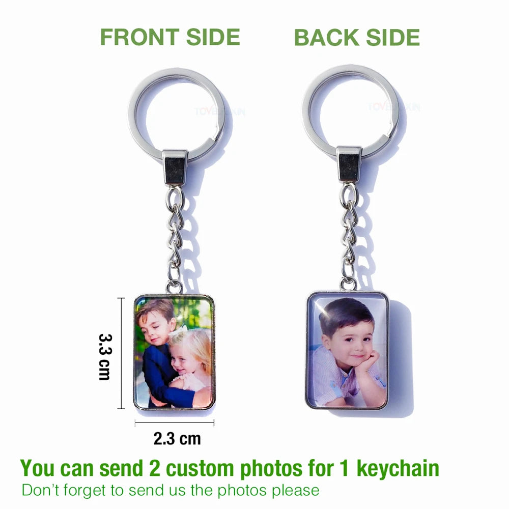 Personalized Photo Pendants Custom Keychain Photo of Your Baby Child Mom Dad Grandparent Loved One Gift for Family Member Gift