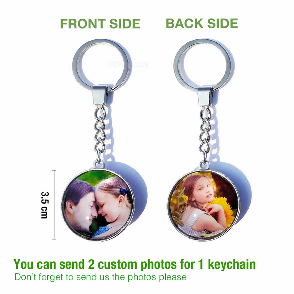 Personalized Photo Pendants Custom Keychain Photo of Your Baby Child Mom Dad Grandparent Loved One Gift for Family Member Gift