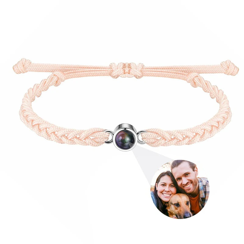 Custom Bracelets with Photos Projection Bracelet with Picture inside Picture Bracelet Personalized Photo Memorial Gifts for Him