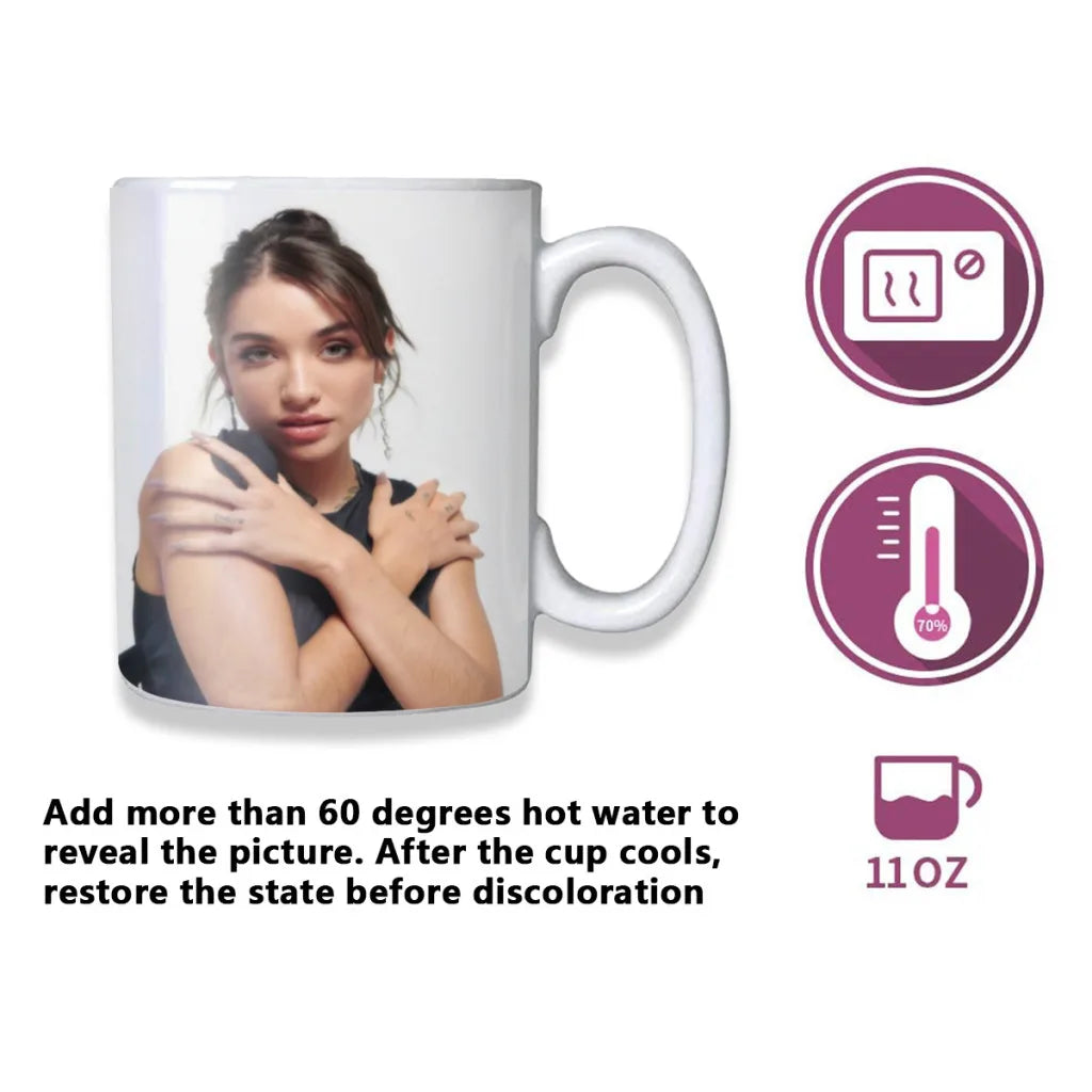 Maria Becerra La Nena de Argentina Movie Friends Birthday Gifts Color Changing Magic Ceramic Creative Coffee Mugs Tea Cups