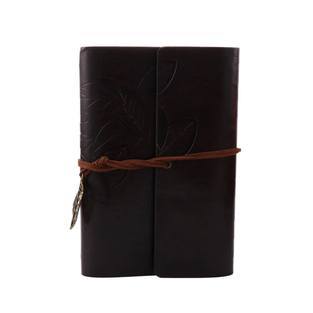 Office Student Gift Sketchbook Loose leaf Journal Kraft Notepad Vintage Notebook Paper Replaceable Spiral Note Book PU Leather