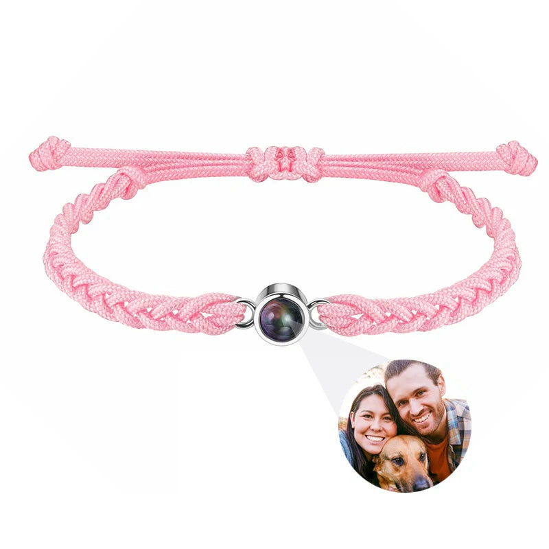 Custom Bracelets with Photos Projection Bracelet with Picture inside Picture Bracelet Personalized Photo Memorial Gifts for Him