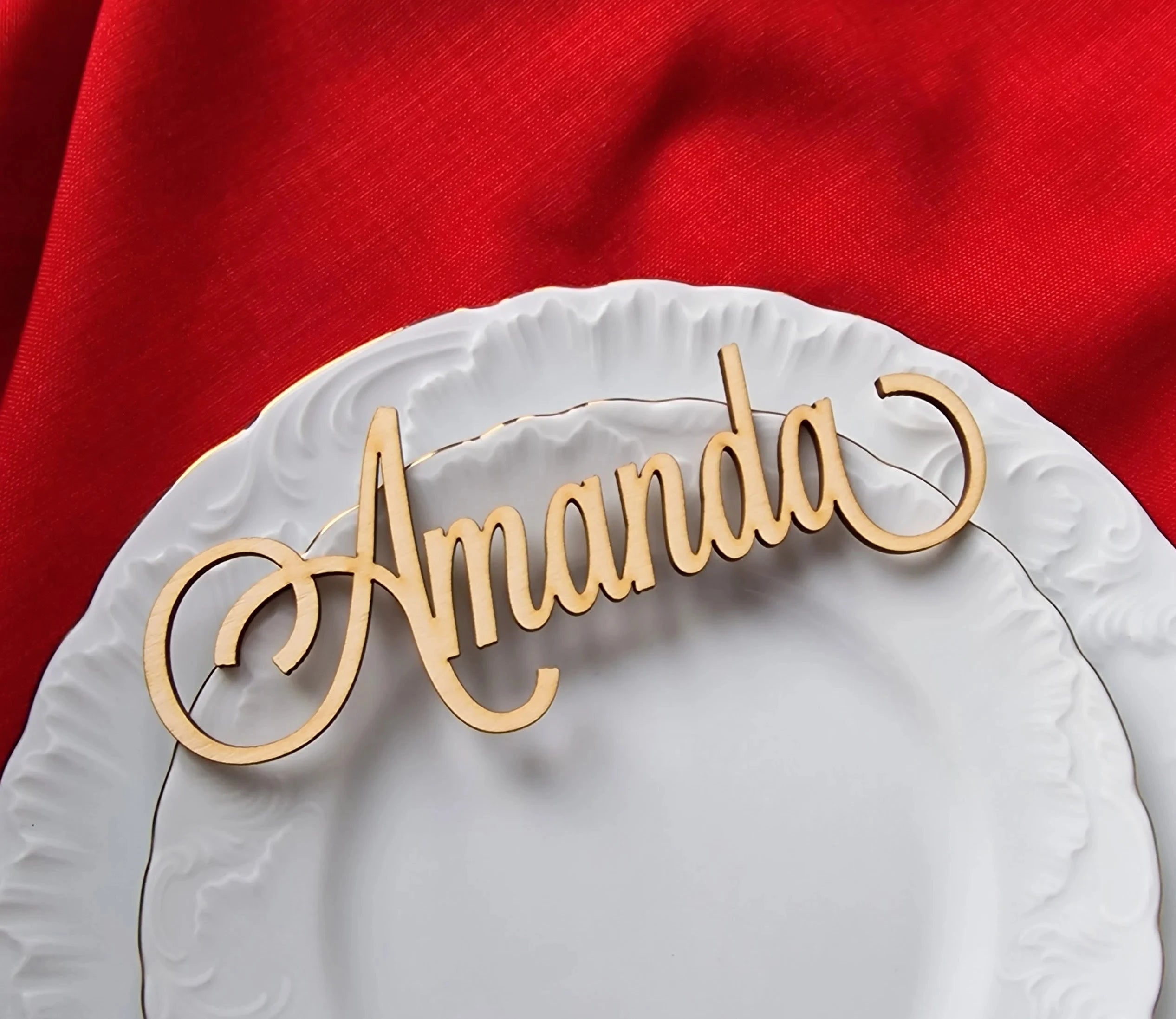 Custom Wooden Menu Pendant - Personalized Name Laser Engraved DIY Premium Decor for Dining, Home & Elegant Gifts, Unique Design