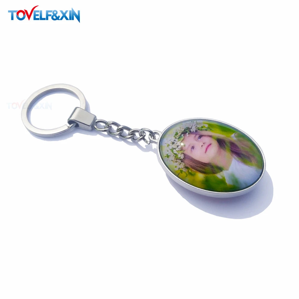Personalized Photo Pendants Custom Keychain Photo of Your Baby Child Mom Dad Grandparent Loved One Gift for Family Member Gift
