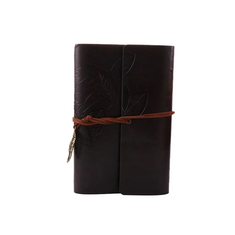 Office Student Gift Sketchbook Loose leaf Journal Kraft Notepad Vintage Notebook Paper Replaceable Spiral Note Book PU Leather