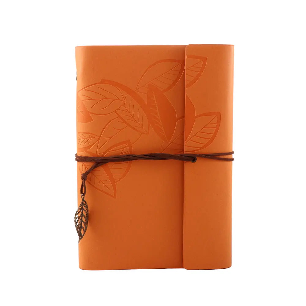 Office Student Gift Sketchbook Loose leaf Journal Kraft Notepad Vintage Notebook Paper Replaceable Spiral Note Book PU Leather
