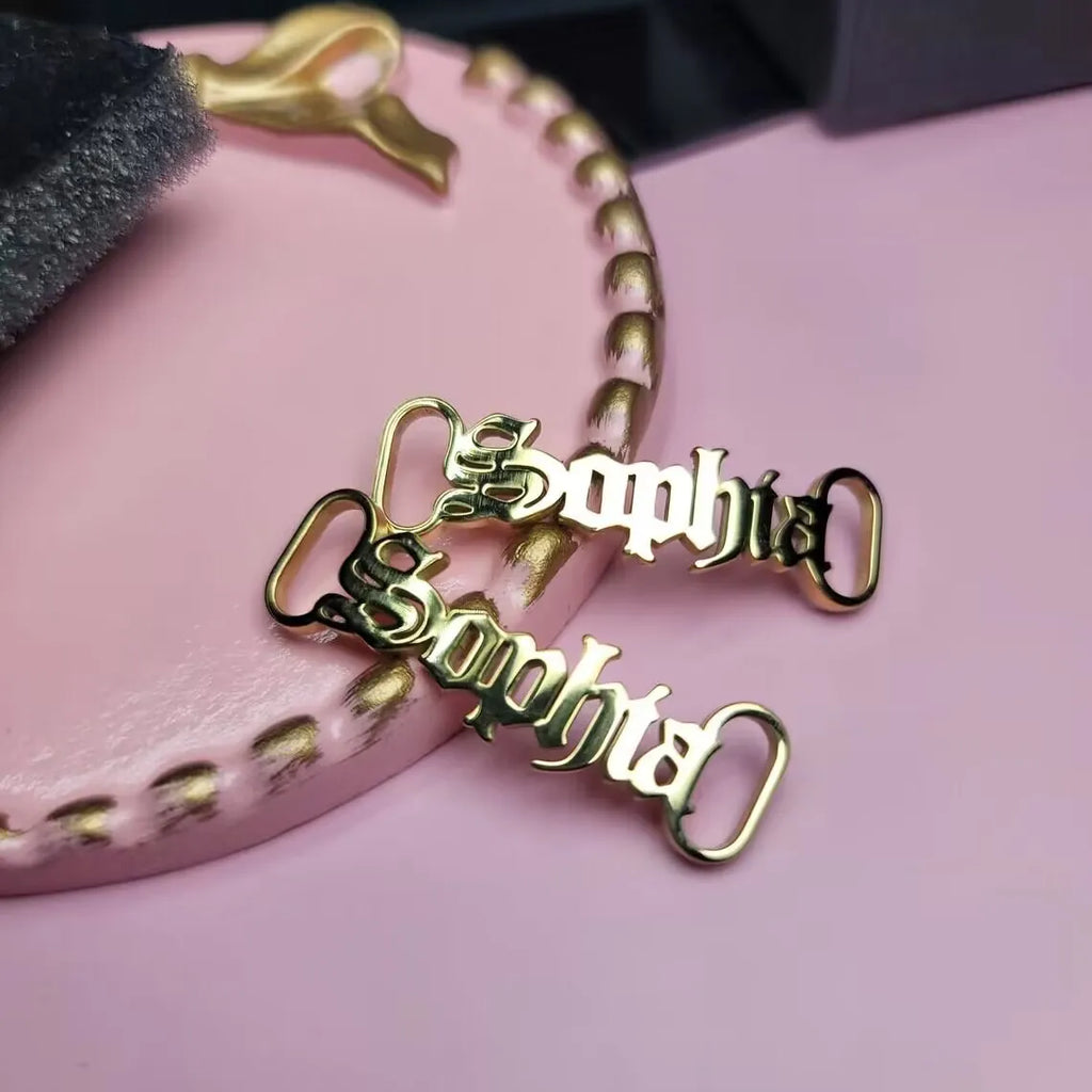 Personalized Custom Name Shoe-buckle Stainless Steel Gift For Women Boyfriend Girlfriend Family Wedding Jewelry Gift
