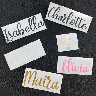 1PC Customizable Name Removable Sticker For Home Decor Personalized Name Vinyl Decal Bottle Decor Self Adhesive Stickers