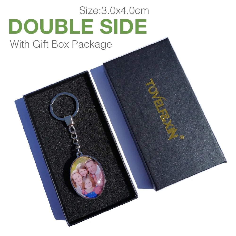 Personalized Photo Pendants Custom Keychain Photo of Your Baby Child Mom Dad Grandparent Loved One Gift for Family Member Gift