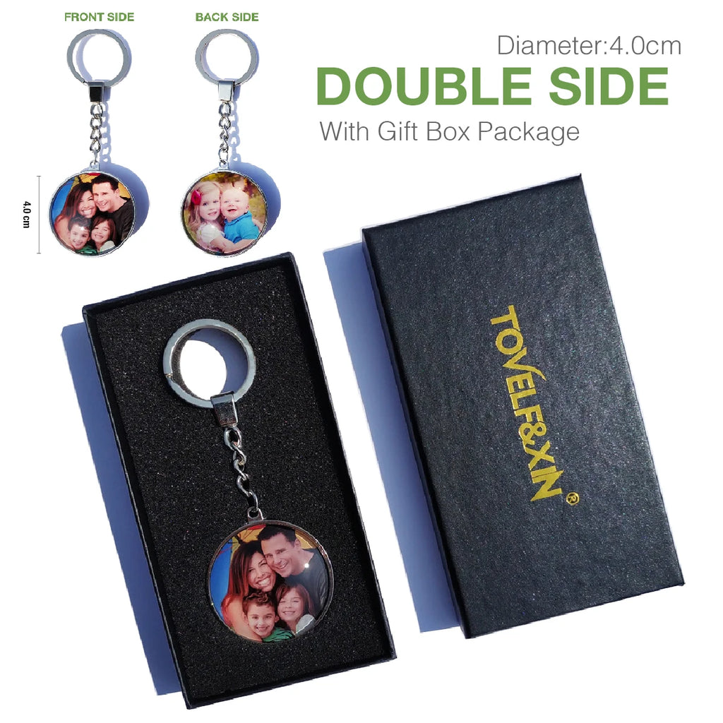 Personalized Photo Pendants Custom Keychain Photo of Your Baby Child Mom Dad Grandparent Loved One Gift for Family Member Gift
