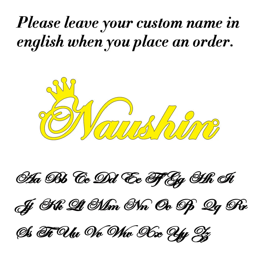 Personalized Custom Name Shoe-buckle Stainless Steel Gift For Women Boyfriend Girlfriend Family Wedding Jewelry Gift