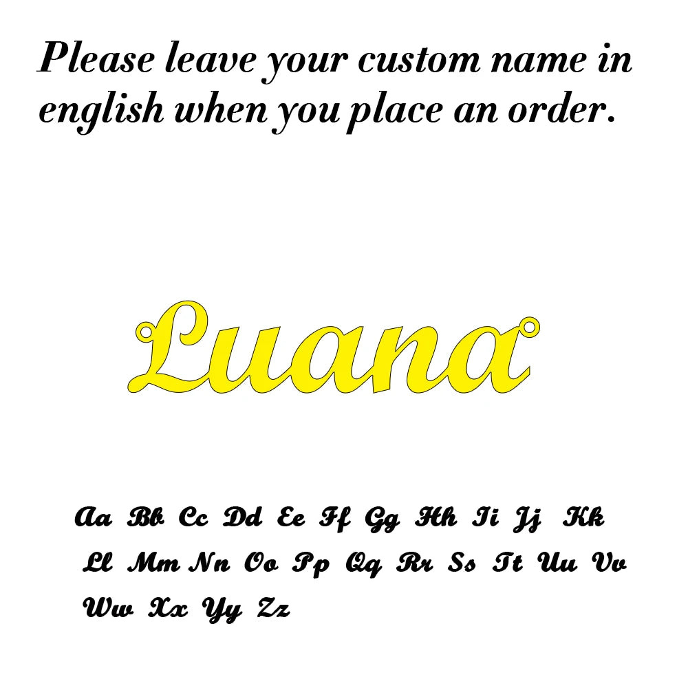 Personalized Custom Name Shoe-buckle Stainless Steel Gift For Women Boyfriend Girlfriend Family Wedding Jewelry Gift