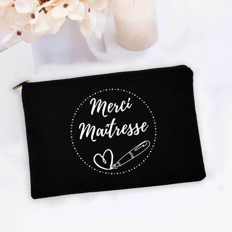 Super Teacher Printed Makeup Bag Teacher Gifts Women Men Cosmetic Bag Pencil Bags Travel Toiletries Organizer Wash Storage Pouch
