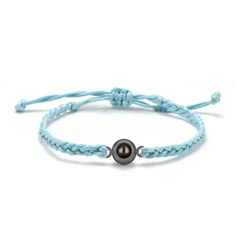 Photo Jewelry Bracelet with Picture Inside Personalized Bracelet Custom with Photo Projection Photos Bracelets Memorial Gifts