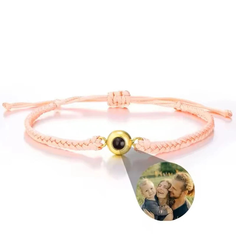 Projection Photo Bracelets Photo Jewelry Personalized Bracelet with Photos Custom Bracelet with Picture Inside Memorial Gifts