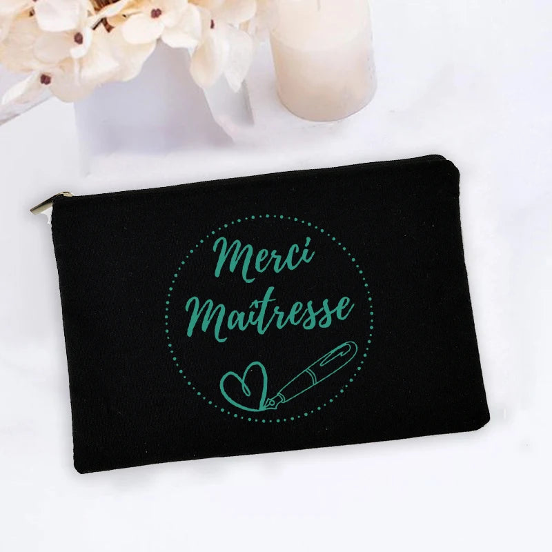 Super Teacher Printed Makeup Bag Teacher Gifts Women Men Cosmetic Bag Pencil Bags Travel Toiletries Organizer Wash Storage Pouch
