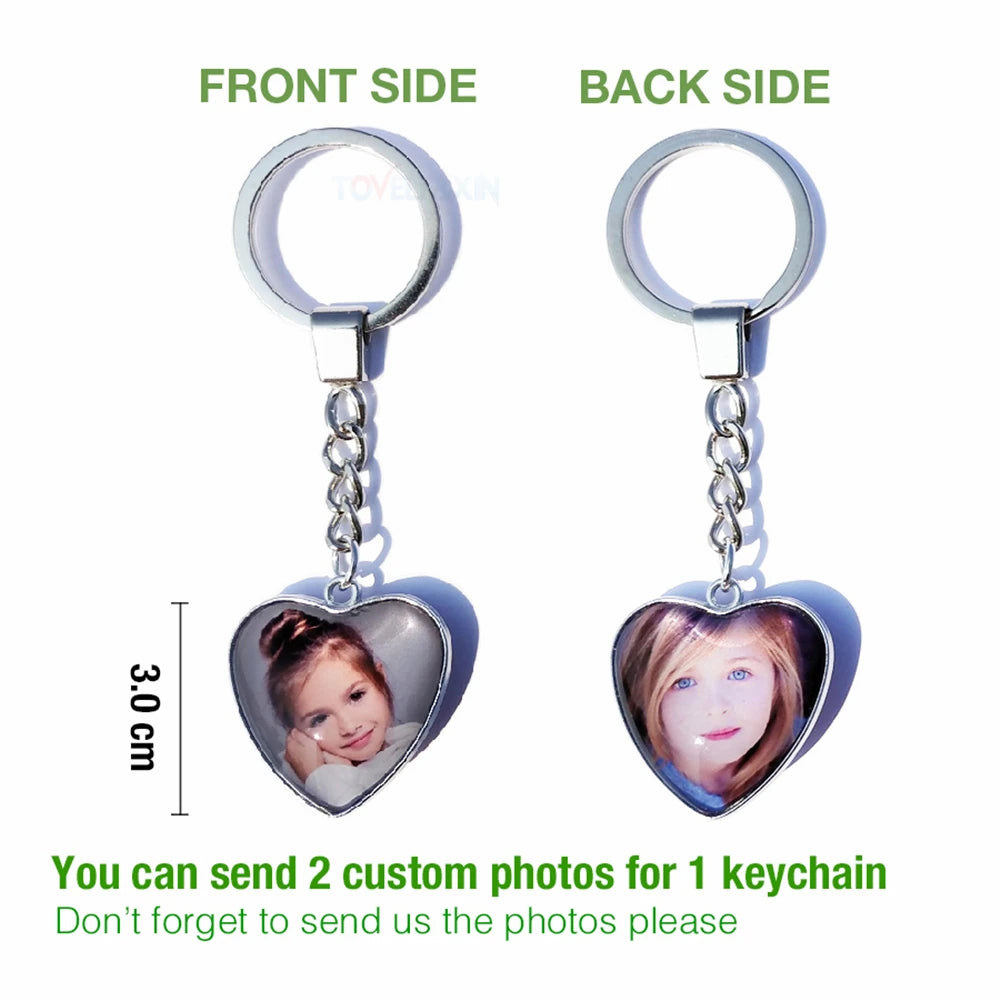 Personalized Photo Pendants Custom Keychain Photo of Your Baby Child Mom Dad Grandparent Loved One Gift for Family Member Gift